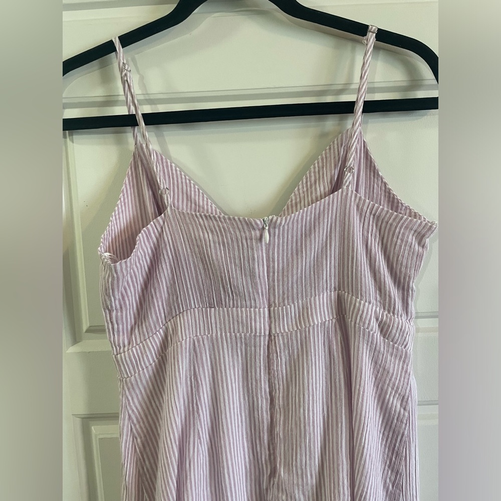 Honey Punch MiniDress Stripes Pink White Sleeveless Scoop Neckline Size M - Picture 6 of 14